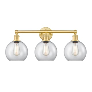 A thumbnail of the Innovations Lighting 616-3W-13-26 Athens Vanity Satin Gold / Clear