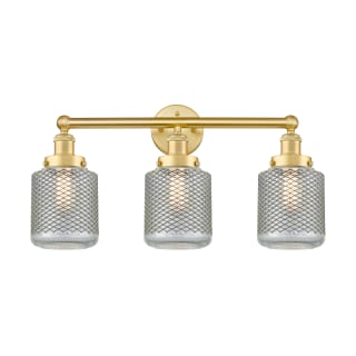 A thumbnail of the Innovations Lighting 616-3W-12-24 Stanton Vanity Satin Gold / Clear Wire Mesh