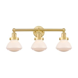 A thumbnail of the Innovations Lighting 616-3W-10-25 Olean Vanity Satin Gold / Matte White