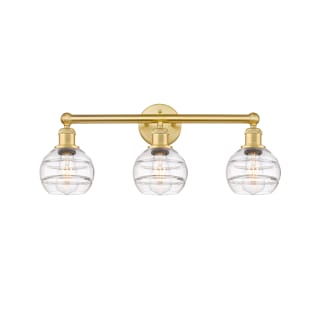 A thumbnail of the Innovations Lighting 616-3W 10 24 Rochester Vanity Satin Gold / Clear