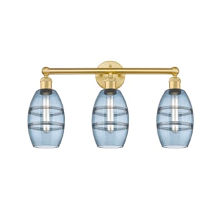 A thumbnail of the Innovations Lighting 616-3W 10 24 Vaz Vanity Satin Gold / Princess Blue