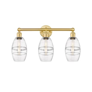 A thumbnail of the Innovations Lighting 616-3W 10 24 Vaz Vanity Satin Gold / Clear