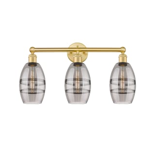 A thumbnail of the Innovations Lighting 616-3W 10 24 Vaz Vanity Satin Gold / Light Smoke