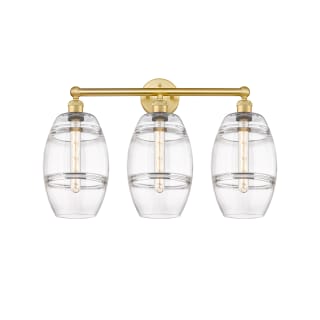 A thumbnail of the Innovations Lighting 616-3W 12 26 Vaz Vanity Satin Gold / Clear