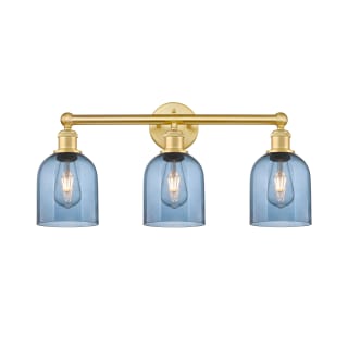 A thumbnail of the Innovations Lighting 616-3W 12 24 Bella Vanity Satin Gold / Princess Blue