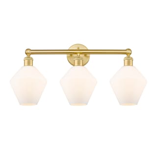 A thumbnail of the Innovations Lighting 616-3W-14-26 Cindyrella Vanity Satin Gold / Cased Matte White