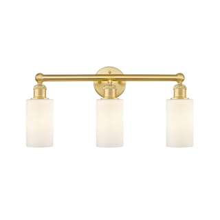 A thumbnail of the Innovations Lighting 616-3W-12-22 Clymer Vanity Satin Gold / Matte White