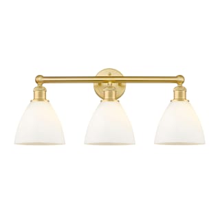 A thumbnail of the Innovations Lighting 616-3W-12-26 Bristol Glass Vanity Satin Gold / Matte White