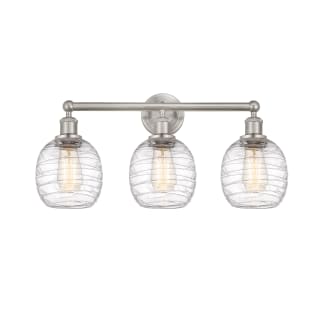 A thumbnail of the Innovations Lighting 616-3W-12-24 Belfast Vanity Brushed Satin Nickel / Deco Swirl