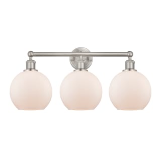 A thumbnail of the Innovations Lighting 616-3W-13-26 Athens Vanity Satin Nickel / Matte White