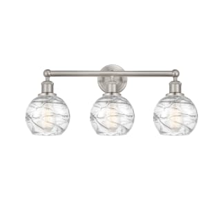 A thumbnail of the Innovations Lighting 616-3W-11-24 Athens Vanity Brushed Satin Nickel / Clear Deco Swirl