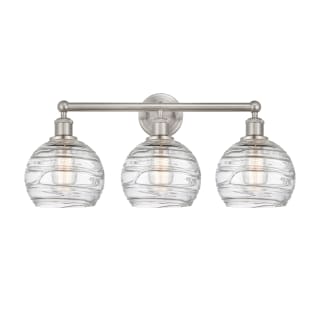 A thumbnail of the Innovations Lighting 616-3W-13-26 Athens Vanity Brushed Satin Nickel / Clear Deco Swirl