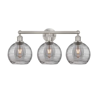 A thumbnail of the Innovations Lighting 616-3W 12 26 Athens Deco Swirl Vanity Satin Nickel / Light Smoke Deco Swirl