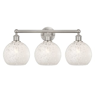 A thumbnail of the Innovations Lighting 616-3W 12 26 White Mouchette Vanity Satin Nickel