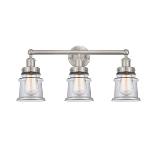 A thumbnail of the Innovations Lighting 616-3W-11-23 Canton Vanity Brushed Satin Nickel / Clear