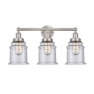 A thumbnail of the Innovations Lighting 616-3W-13-24 Canton Vanity Brushed Satin Nickel / Seedy