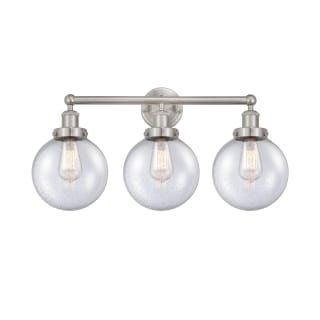 A thumbnail of the Innovations Lighting 616-3W-10-25-L Beacon Vanity Brushed Satin Nickel / Seedy