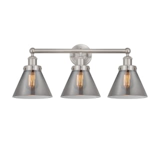 A thumbnail of the Innovations Lighting 616-3W-12-26 Cone Vanity Brushed Satin Nickel / Plated Smoke