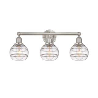 A thumbnail of the Innovations Lighting 616-3W 10 24 Rochester Vanity Brushed Satin Nickel / Clear