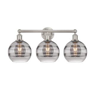 A thumbnail of the Innovations Lighting 616-3W 12 26 Rochester Vanity Satin Nickel / Light Smoke