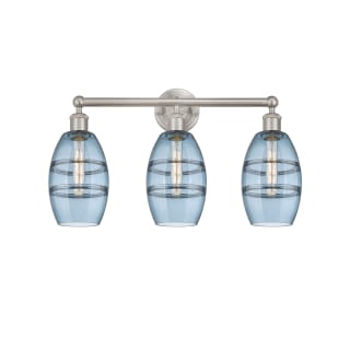 A thumbnail of the Innovations Lighting 616-3W 10 24 Vaz Vanity Brushed Satin Nickel / Princess Blue