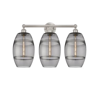 A thumbnail of the Innovations Lighting 616-3W 12 26 Vaz Vanity Satin Nickel / Light Smoke