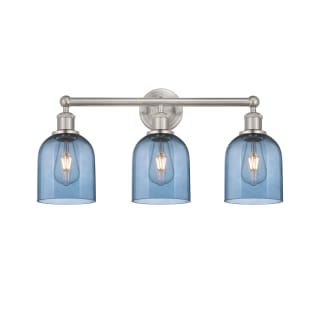 A thumbnail of the Innovations Lighting 616-3W 12 24 Bella Vanity Brushed Satin Nickel / Princess Blue