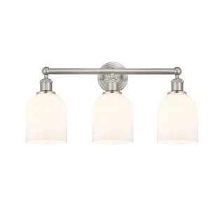 A thumbnail of the Innovations Lighting 616-3W 12 24 Bella Vanity Brushed Satin Nickel / Glossy White