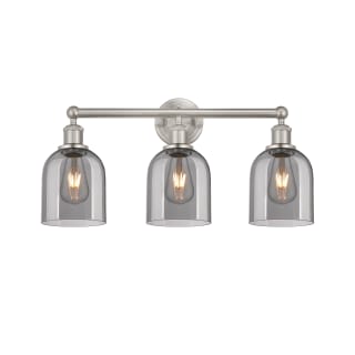 A thumbnail of the Innovations Lighting 616-3W 12 24 Bella Vanity Brushed Satin Nickel / Light Smoke