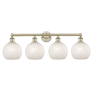 A thumbnail of the Innovations Lighting 616-4W 12 35 White Mouchette Vanity Antique Brass