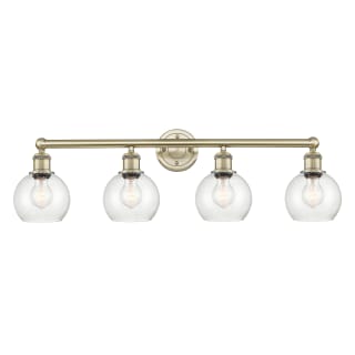 A thumbnail of the Innovations Lighting 616-4W-11-33 Athens Vanity Antique Brass / Seedy