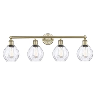 A thumbnail of the Innovations Lighting 616-4W-11-33 Waverly Vanity Antique Brass / Clear