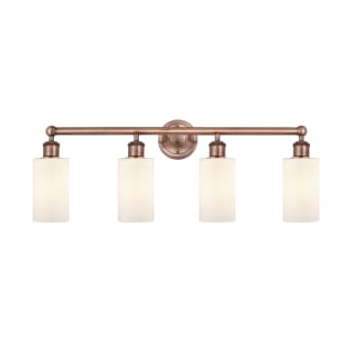 A thumbnail of the Innovations Lighting 616-4W-12-31 Clymer Vanity Antique Copper / Matte White