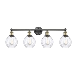 A thumbnail of the Innovations Lighting 616-4W-11-33 Waverly Vanity Black Antique Brass / Clear