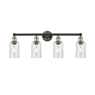 A thumbnail of the Innovations Lighting 616-4W-11-31 Clymer Vanity Black Antique Brass / Seedy