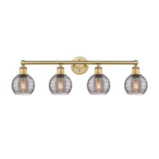 A thumbnail of the Innovations Lighting 616-4W 10 33 Athens Deco Swirl Vanity Brushed Brass / Light Smoke Deco Swirl