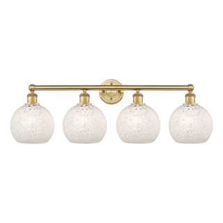 A thumbnail of the Innovations Lighting 616-4W 12 35 White Mouchette Vanity Brushed Brass