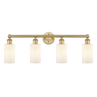 A thumbnail of the Innovations Lighting 616-4W-12-31 Clymer Vanity Brushed Brass / Matte White