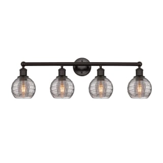 A thumbnail of the Innovations Lighting 616-4W 10 33 Athens Deco Swirl Vanity Oil Rubbed Bronze / Light Smoke Deco Swirl