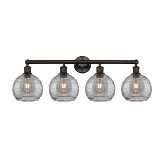 A thumbnail of the Innovations Lighting 616-4W 12 35 Athens Deco Swirl Vanity Oil Rubbed Bronze / Light Smoke Deco Swirl