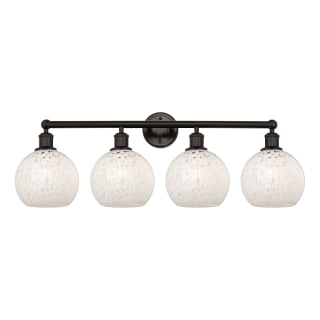 A thumbnail of the Innovations Lighting 616-4W 12 35 White Mouchette Vanity Oil Rubbed Bronze