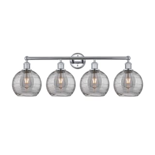 A thumbnail of the Innovations Lighting 616-4W 12 35 Athens Deco Swirl Vanity Polished Chrome / Light Smoke Deco Swirl