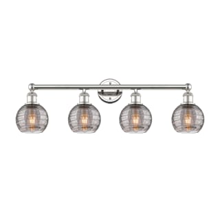 A thumbnail of the Innovations Lighting 616-4W 10 33 Athens Deco Swirl Vanity Polished Nickel / Light Smoke Deco Swirl