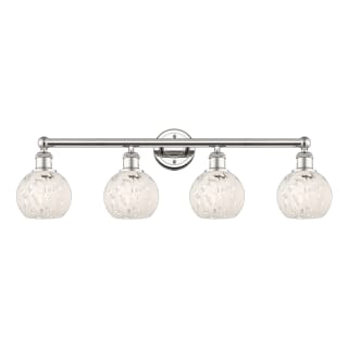 A thumbnail of the Innovations Lighting 616-4W 10 33 White Mouchette Vanity Polished Nickel