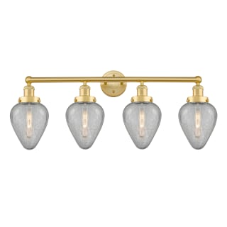 A thumbnail of the Innovations Lighting 616-4W-12-33 Geneseo Vanity Satin Gold / Clear Crackled