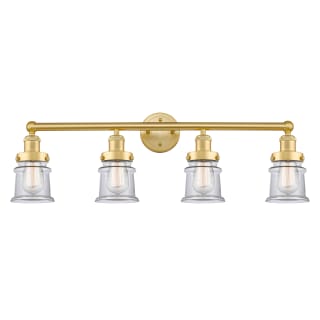 A thumbnail of the Innovations Lighting 616-4W-11-32 Canton Vanity Satin Gold / Clear