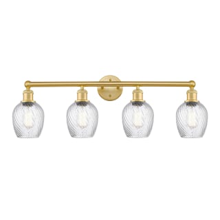 A thumbnail of the Innovations Lighting 616-4W-12-32 Salina Vanity Satin Gold / Clear Spiral Fluted