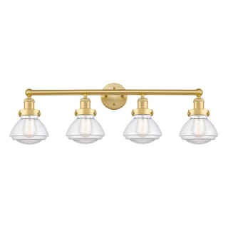 A thumbnail of the Innovations Lighting 616-4W-10-34 Olean Vanity Satin Gold / Clear