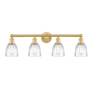 A thumbnail of the Innovations Lighting 616-4W-12-33 Brookfield Vanity Satin Gold / Clear