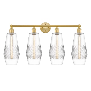 A thumbnail of the Innovations Lighting 616-4W-19-34 Windham Vanity Satin Gold / Clear